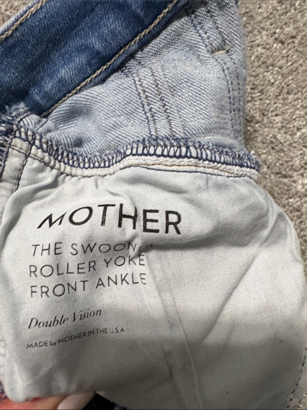 MOTHER High-Rise Wide Leg Jeans - The Swooner Roller Yoke Front Ankle size 26 - Picture 6 of 10